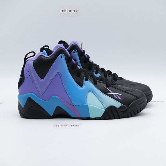 NEW Size 8.5 Men\'s Reebok Kamikaze II Basketball Sneakers Digital Glow FY9784 main image 4